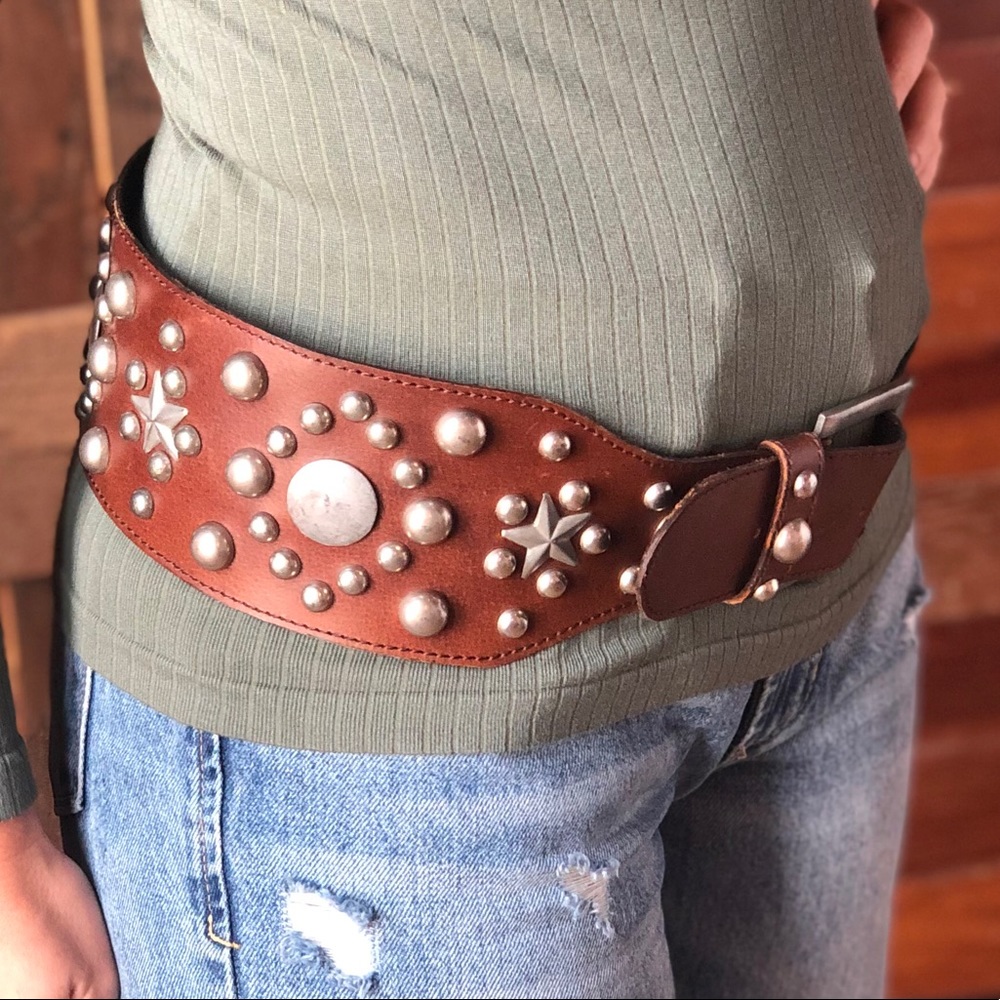 Leather belt